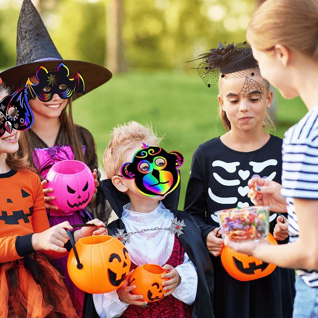 24 Piezas Manualidades de Halloween para Niños, Máscara de R