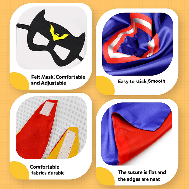 Capas y máscaras de superhéroe Disfraces para niños Hallowee