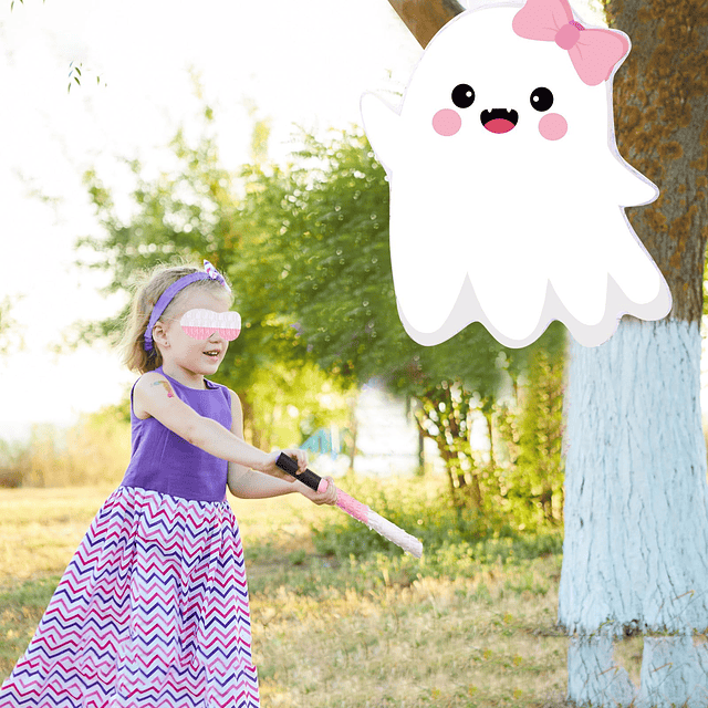 Ghost Piñata Pink Halloween Piñata White Pink Ghost Party Pi