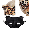 -máscaras de media cara para Halloween, máscaras de leopardo