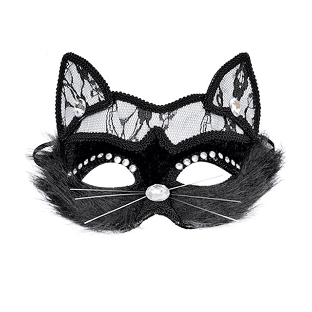 Máscara de mascarada de gato para mujer Máscaras de mascarad