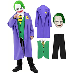 Máscara de Disfraz de Joker para niños, máscara de Joker, Tr