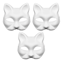 Máscara de Gato, 3 Piezas Máscaras Therian Máscaras de Gato