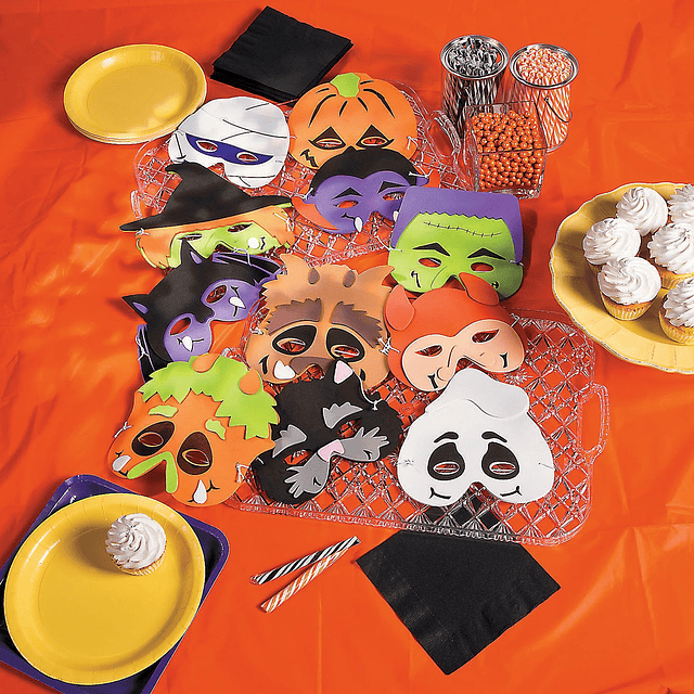 Máscaras de Monstruos de Halloween Espuma para Niños Favores