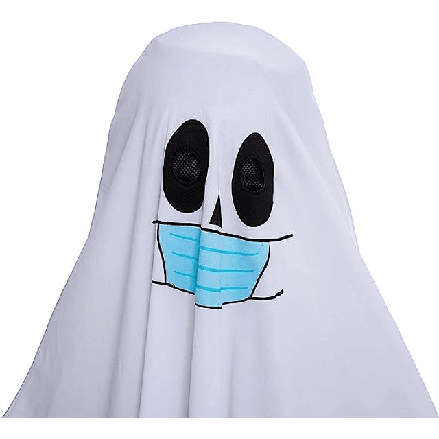 Disfraz de fantasma de Halloween para niños con cubo de cala