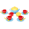 Juego de té , azul/rojo/amarillo: juego de simulación de 17