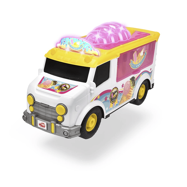 - Camioneta para helados de 12 pulgadas, blanco/amarillo