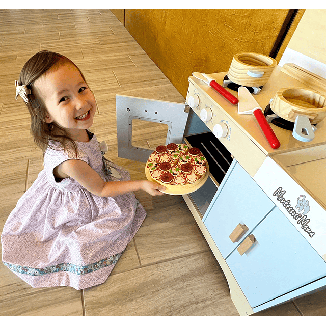 Pretend Play Food Pizza Set - Juguetes de cocina Juego de pi