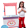 Carrito de helados para niños, soporte para juegos de simula