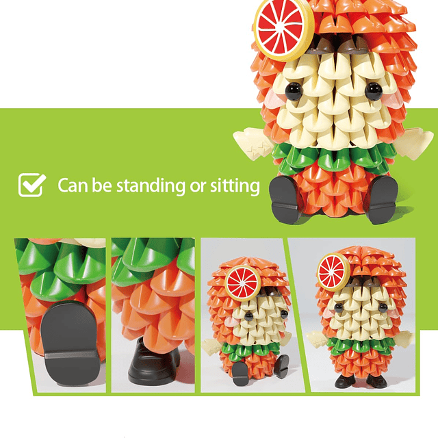 Fruity Friends - Bloques de construcción suaves, lindo kit d