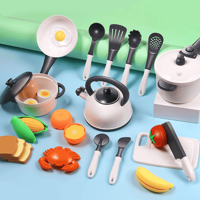 Play Juego de accesorios de cocina, juguetes de cocina para