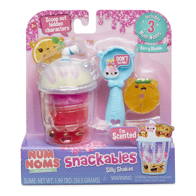 Snackables Silly Shakes - Granizado de bayas, multicolor