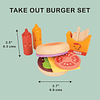 Toys - Juego de hamburguesas para llevar - Juego de hamburgu