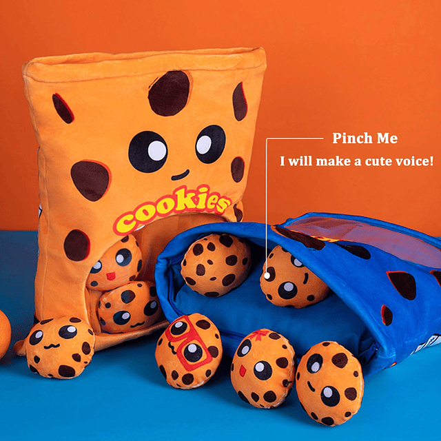 Plushies Muñeca una bolsa de juguete de galletas relleno sua