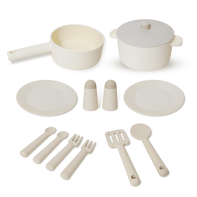 BubsN'BubblyJuego de Cocina Infantil de Silicona de 13 Pieza