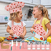 Juego de cocina para niños de 33 piezas, juego de disfraces