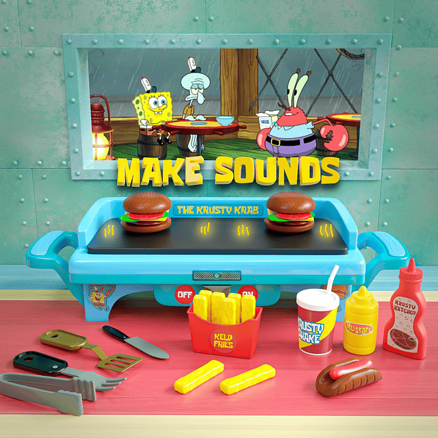 Juego de parrilla para niños de Bob Esponja, juegos de cocin