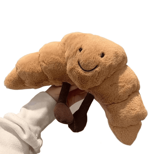 WeightedPlush 9" Croissant Felpa Linda Sonrisa Croissant Pan