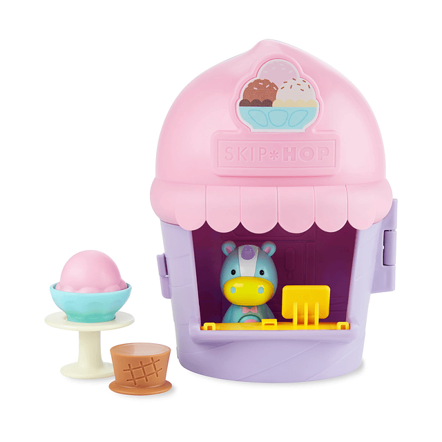 Pretend Play Zoo Ice Cream Shoppe Playset, juguete para niño