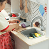 Comida de madera para jugar, juguetes de cocina para niños d