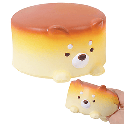 Cheese Puppy Slow Rising Squishy Toys-Pastel de perro Squish