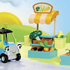 Let's Go Cozy Coupe Farmers Market Playset con vehículo para