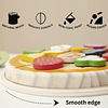 Juego de comida de madera para cortar pizza, juego de comida