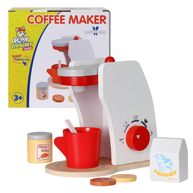 Cafetera con desayuno, comida de juguete para niños, juego d