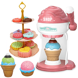 Juego de heladería, máquina de helados, donas, pasteles de g