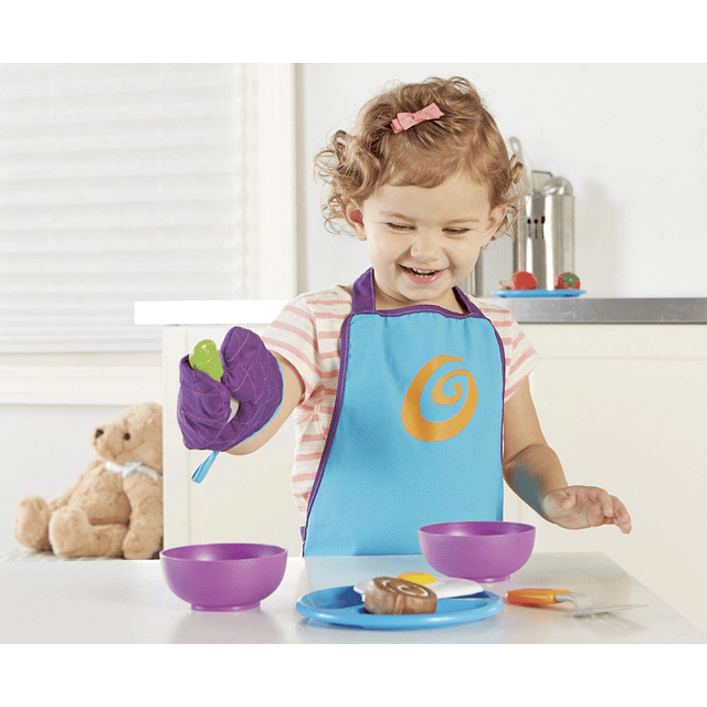 New Sprouts Chef Set, juego de cocina para niños pequeños, 4