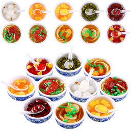 10 Piezas Mini Juguete Comida Miniaturas Comida China Cerámi