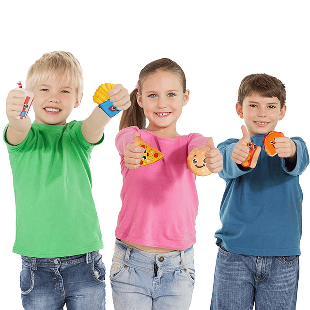 Juguetes para apretar de comida rápida para niños, juego de