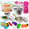 Juego de cocina para niños, juego de cocina de 23 piezas con