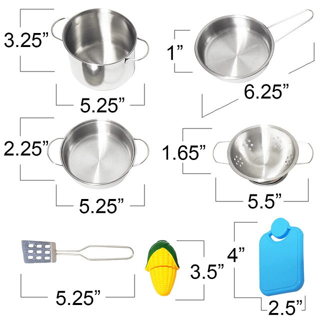 Juego de cocina para niños, juego de cocina de 23 piezas con