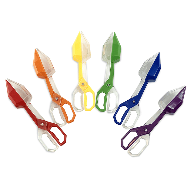 Jumbo Rainbow Tongs Juego de juguetes y juegos de 6 piezas,