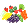 Juego de 20 piezas de verduras, colorido juguete de tamaño n