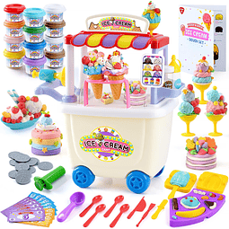 Ice Cream Cart Toys para niños – Juegos de helados de plasti