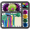 Platos de juego para niños, accesorios de juego de cocina, 2