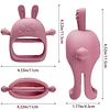 2 paquetes de juguetes para la dentición de conejitos para b