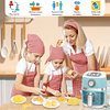 Freidora de aire de juguete para niños, juego de cocina, jue