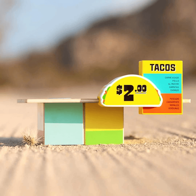 ® Colección de madera a presión - Taco Shack, juguete de mad