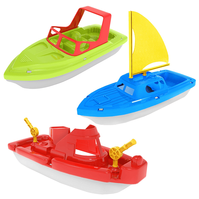 Barcos de juguete, 3 piezas de juguete de baño para barcos,