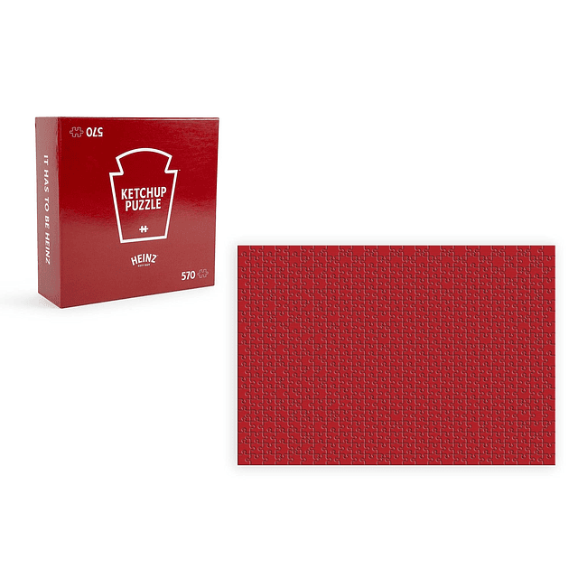 Heinz Ketchup All-Red Tomate Food Puzzle para adultos y niño