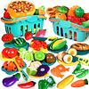 Juego de 100 piezas de comida para niños, cocina, juguete de