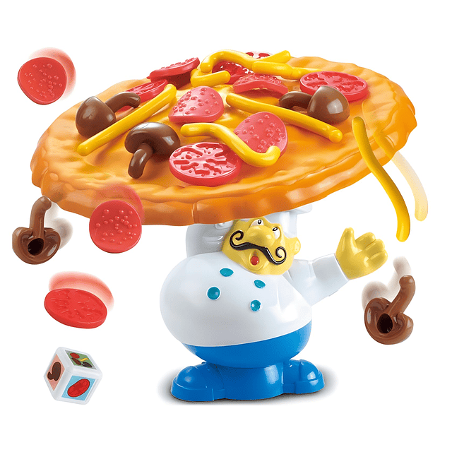 Topple Pizza Game, juguete de pizza de equilibrio de mesa, p