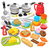 TECHNOK Juego de 66 piezas de juguetes de cocina para juegos