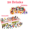 150 piezas miniaturas alimentos bebidas botellas accesorios