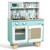 Juego de cocina de madera, juego de cocina para niños de 3 a