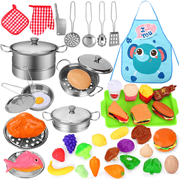 Juegos de comida para niños, accesorios de cocina de juego,