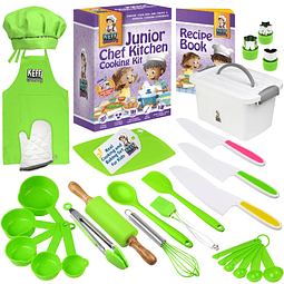 Juego de cocina para niños de 30 piezas para cocinar y horne